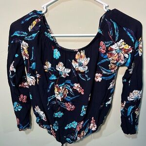 Off the shoulder floral top